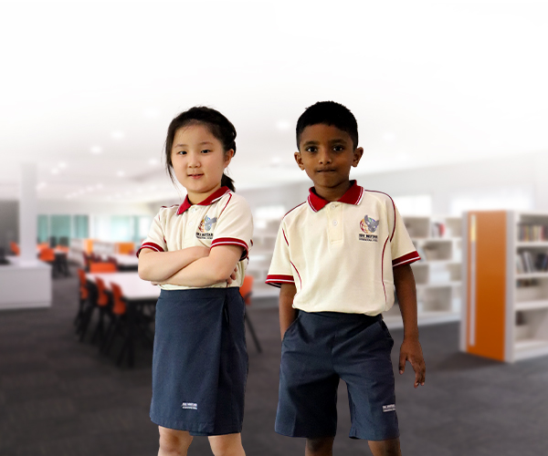 Primary students learning together